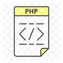 Archivo Php Computadora Tipo Icono