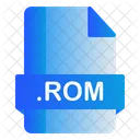 Rom Extension Archivo Icono