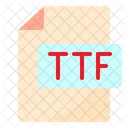 Archivo ttf  Icono