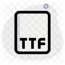 Archivo ttf  Icono