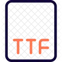 Archivo ttf  Icono