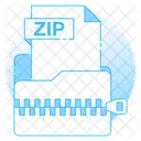 Archivo Zip Carpeta Zip Archivo Icono