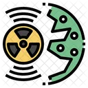 Zona De Contaminacion Nuclear Radiactividad Icono