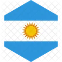 Argentinien Flagge Welt Symbol