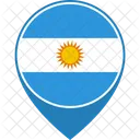 Argentinien Flagge Welt Symbol