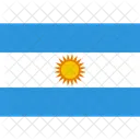 Argentinien Flagge Welt Symbol