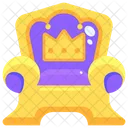 Aristocracy Crown Chair Seat Icon