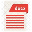 Docx Arquivo Formatos Ícone