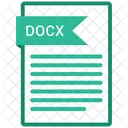 Docx Arquivo Formato Ícone