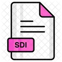 Sdi Arquivo Formato Ícone