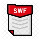 Arquivo Swf Documento Ícone