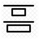 Arrange Top Align Alignment アイコン