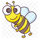 Cartoon Bee Honey Bee Animal Icon