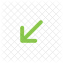 Arrow Down Left  Icon