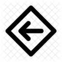 Arrow Left Rhombus Arrows Up Icon