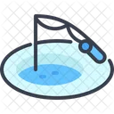 Artic Ice Fishing Antarctica Icon