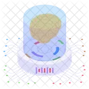 Brain Technology Brain Hologram Ai Icon