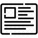 Artigo Interface Postagem Ícone