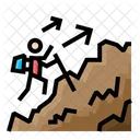 Ascend Ascend Mountain Climb Icon