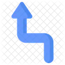 Ascending Arrow Direction Icon