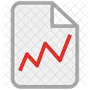 Ascending Line Diagram Icon