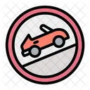 Ascent Regulation Traffic Sign Icon