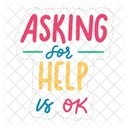 Asking for help is ok  Icon