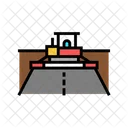 Asphalt Paver Equipment Icon