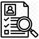 평가 이력서 확인 아이콘