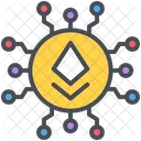 Blockchain Kryptowahrung Ethereum Symbol