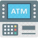 ATM ATM 기계 뱅킹 아이콘