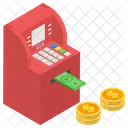 Cash Withdrawal Instant Banking Financial Transaction アイコン