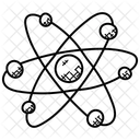 Atome Noyau Structure Icône