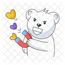 Attract Love Love Magnet Bear Love Icon