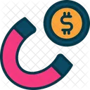 Attraction Magnet Money Icon