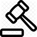 경매 망치 법률 아이콘