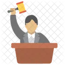 Auctioneer Bidder Freelancer Icon