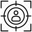 청중 고객 초점 아이콘