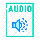 Audio Archivo Formato Icono