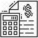 Calcul Audit Investissement Financier Icône