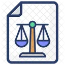 Audit Document Lawful Contract Legal Agreement Icon