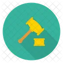 Auktion Gerechtigkeit Hammer Symbol