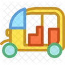 Auto Rickshaw Transport Icon