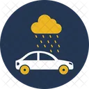 Auto Im Regen Fahrt Im Regen Automobil Symbol