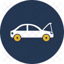 Auto Vorderradbremse Panne Auto Symbol