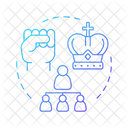 Autocratic Leadership Leadership Styles Decision Making Icon