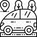 Autoortung Taxiortung Auto Tracker Symbol