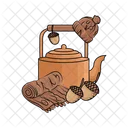 Teapot Autumn Food Icon