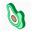 Cut Avocado Protein Icon