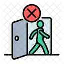 Outside No Walk Icon